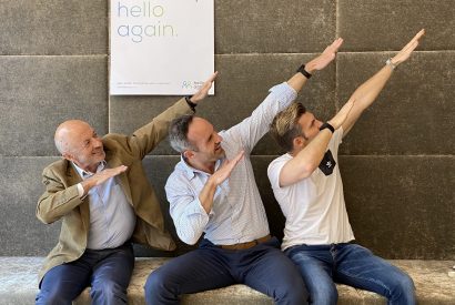 Franz Tretter mit Florian Gschwandtner und Hansi Hansmann